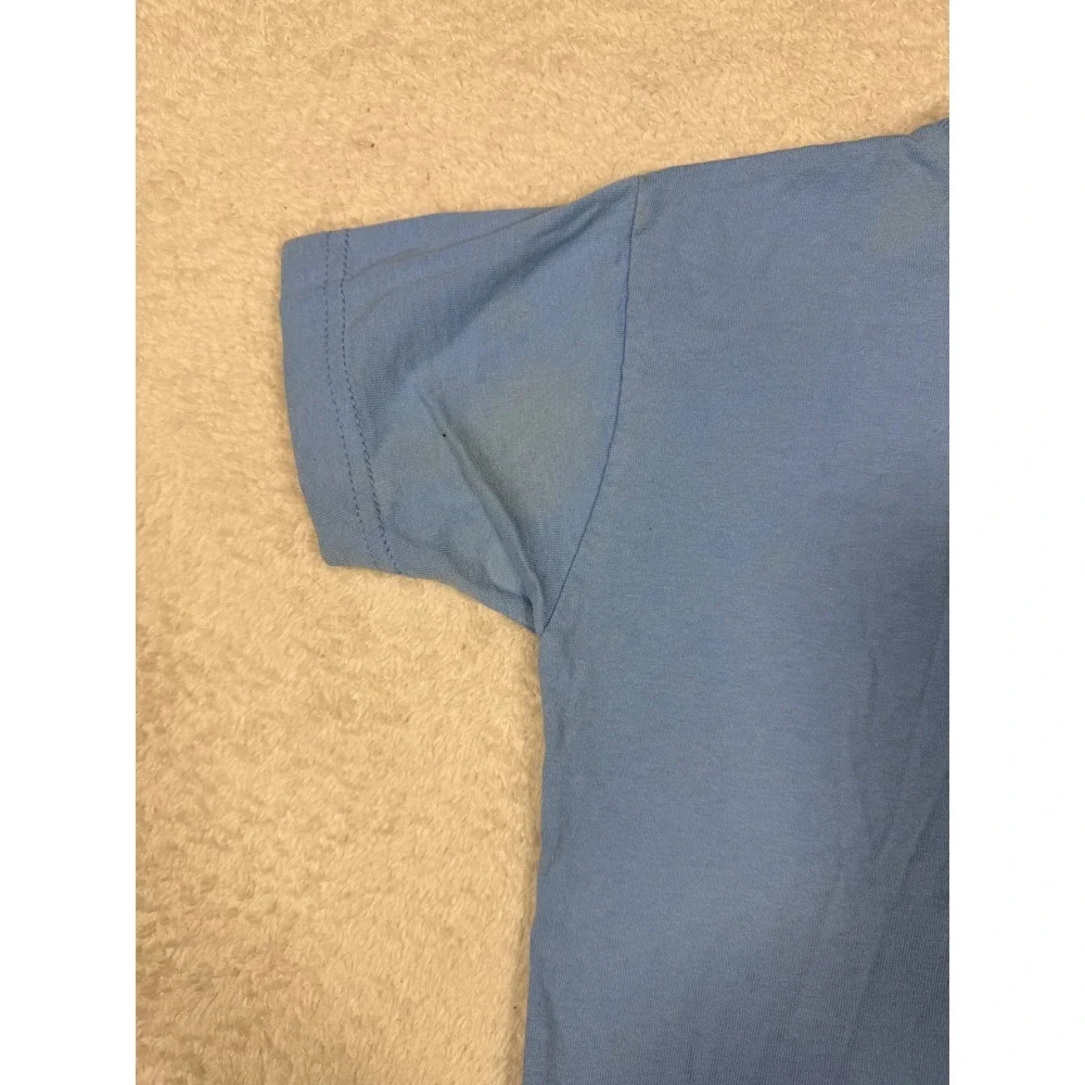 Jordan T-Shirt Kids Size 7 Blue vintage Graphic Jumpman Basketball Tee 90's y2k‎